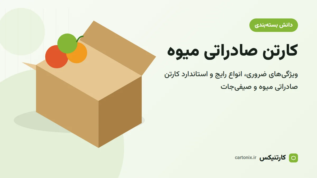 کارتن صادراتی میوه و صیفی‌جات